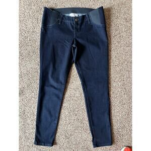 Isabel Maternity Under Belly Jegging, Size 8, Side Panel, Dark Wash, Worn Once